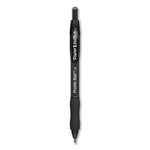 Profile Ballpoint Pen, Retractable, Medium 1 Mm, Black Ink, Translucent Black Barrel, Dozen