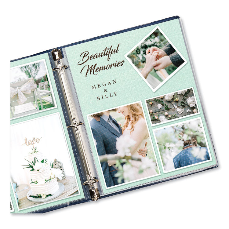 Economy Weight Sheet Protector, Light-Duty, Side: 3-Hole Punched, Top Load 8.5 x 11 Insert, Clear Front, 50/Box