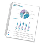 Super Heavyweight Easy Load Diamond Clear Sheet Protector, Side: 3-Hole Punched, Top Load 8.5 x 11 Insert, Clear, 50/Box