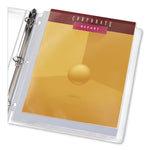 Multi-Page Capacity Heavyweight Diamond Clear Sheet Protector, Side: 3-Hole Punched, Top Load 8.5 x 11 Insert, Clear, 25/Pack