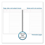 Wirebound Guided Business Notebook, Action Planner Project-Management Format, Dark Gray Linen Cover, (80) 11 x 8.5 Sheets