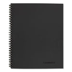 Wirebound Guided Business Notebook, Meeting Note Format, Dark Gray Linen Cover, (80) 11 x 8.25 Sheets