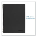 Wirebound Guided Business Notebook, Action Planner Project-Management Format, Dark Gray Cover, (80) 9.5 x 7.5 Sheets