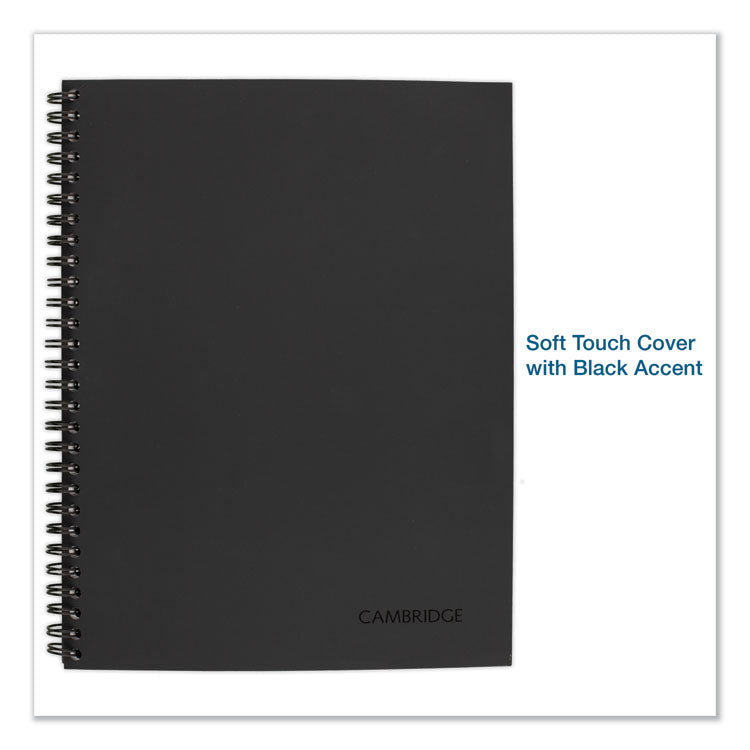 Wirebound Guided Business Notebook, Action Planner Project-Management Format, Dark Gray Cover, (80) 9.5 x 7.5 Sheets
