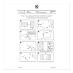 4N1 Magnetic Dry Erase Combo Board, Week/Month Planning, 36 x 24 (Actual Size: 35 x 23), Tan/WH Surface, Satin Aluminum Frame