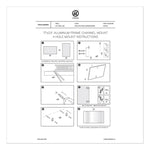 4N1 Magnetic Dry Erase Combo Board, Week/Month Planning, 24 x 18 (Actual Size: 23 x 17), Tan/WH Surface, Satin Aluminum Frame