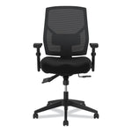 Crio High-Back Task Chair With Asynchronous Control, Supports Up To 250 Lb, 18" To 22" Seat Height, Black