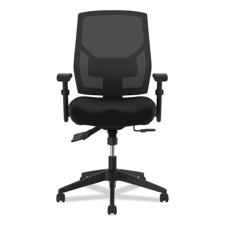Crio High-Back Task Chair With Asynchronous Control, Supports Up To 250 Lb, 18" To 22" Seat Height, Black