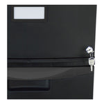 Two-Drawer Mobile Filing Cabinet, 2 Legal/letter-Size File Drawers, Black, 14.75" X 18.25" X 26"