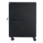 Two-Drawer Mobile Filing Cabinet, 2 Legal/letter-Size File Drawers, Black, 14.75" X 18.25" X 26"