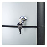 Mobile Filing Cabinet With Metal Siding And Top-Drawer Organizer Tray, 2 Letter File Drawers, Silver/black, 19" X 15" X 23"