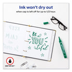 Marks A Lot Large Desk-Style Permanent Marker, Broad Chisel Tip, Green, Dozen (8885)