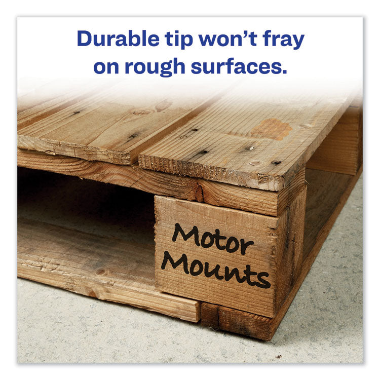 Marks A Lot Extra-Large Desk-Style Permanent Marker, Extra-Broad Chisel Tip, Black (24148)