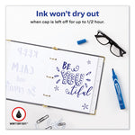 Marks A Lot Large Desk-Style Permanent Marker, Broad Chisel Tip, Blue, Dozen (8886)