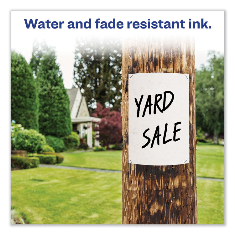 Marks A Lot Regular Desk-Style Permanent Marker, Broad Chisel Tip, Black, Dozen (7888)