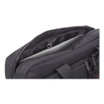 Stride Executive Briefcase, Fits Devices Up to 15.6", Polyester, 4 x 4 x 11.5, Black