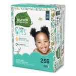 Free and Clear Baby Wipes, Refill, 7 x 7, Unscented, White, 256/Pack