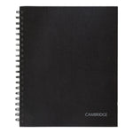 Hardbound Notebook with Pocket, 1-Subject, Wide/Legal Rule, Black Cover, (96) 11 x 8.5 Sheets