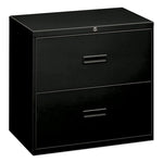 400 Series Lateral File, 2 Legal/letter-Size File Drawers, Black, 30" X 18" X 28"