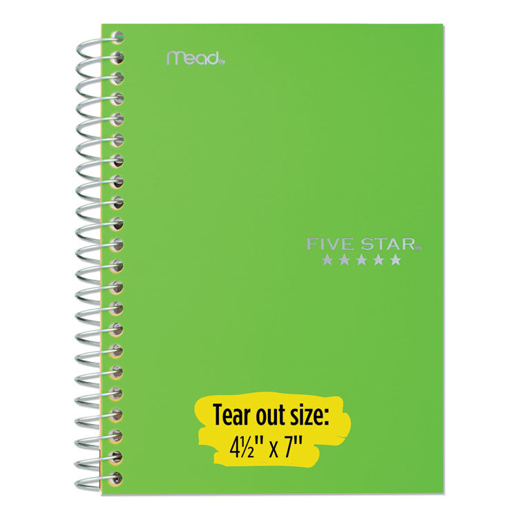 Wirebound Notebook, 1-Subject, Medium/College Rule, Green Cover, (100) 11 x 8.5 Sheets