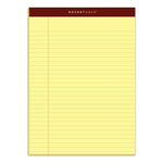 Docket Gold Ruled Perforated Pads, Wide/legal Rule, 50 Canary-Yellow 8.5 X 11.75 Sheets, 12/pack
