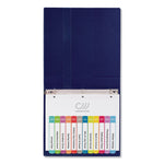 Customizable TOC Ready Index Multicolor Tab Dividers, 12-Tab, Jan. to Dec., 11 x 8.5, White, Contemporary Color Tabs, 1 Set