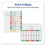 Customizable TOC Ready Index Multicolor Tab Dividers, 8-Tab, 1 to 8, 11 x 8.5, White, Contemporary Color Tabs, 1 Set