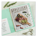 Customizable Print-On Dividers, 3-Hole Punched, 8-Tab, 11 x 8.5, White, 25 Sets