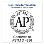 Permanent Glue Stic Value Pack, 1.27 Oz, Applies White, Dries Clear, 6/pack