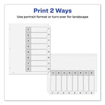 Customizable TOC Ready Index Black and White Dividers, 8-Tab, 1 to 8, 11 x 8.5, 1 Set