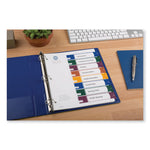 Customizable Table Of Contents Ready Index Dividers With Multicolor Tabs, 8-Tab, 1 To 8, 11 X 8.5, Translucent, 1 Set