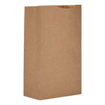 Grocery Paper Bags, 3# Size, 30# Basis Weight, 4.74" x 2.91" x 8.66", Kraft, 500/Bundle