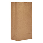 Grocery Paper Bags, 8# Size, Heavy-Duty, 50# Basis Weight, 6.13" x 4.17" x 12.44", Kraft, 1,000/Bundle