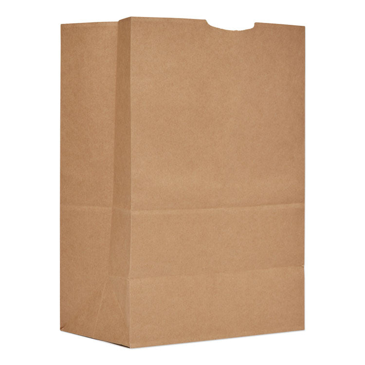 Grocery Paper Bags, 1/6 BBL Size, Heavy-Duty, 52# Basis Weight, 12" x 7" x 17", Kraft, 500/Bundle