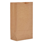 Grocery Paper Bags, 10# Size, Extra-Heavy-Duty, 60# Basis Weight, 7" x 4.38" x 13.75", Kraft, 500/Bundle
