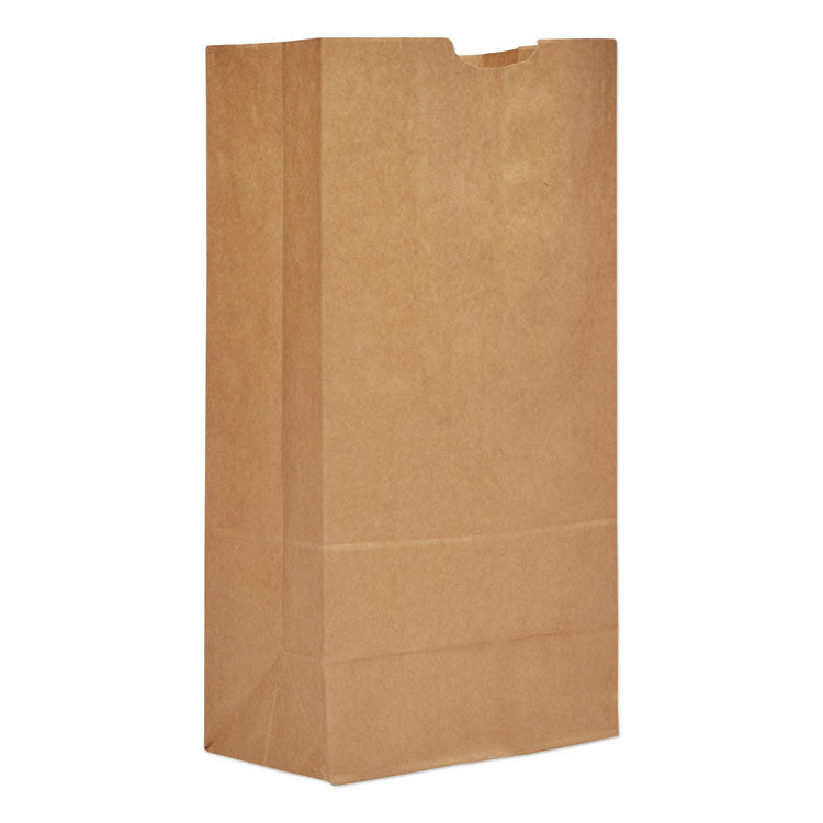 Grocery Paper Bags, 20# Size, Heavy-Duty, 50# Basis Weight, 8.25" x 5.25" x 16.13", Kraft, 500/Bundle