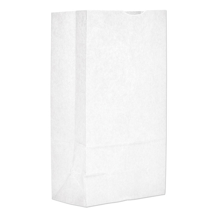 Grocery Paper Bags, 12# Size, 40# Basis Weight, 7" x 4.38" x 13.75", White, 500/Bundle