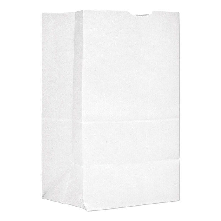 Grocery Paper Bags, 20# Squat Size, 40# Basis Weight, 8.13" x 5.88" x 12.5", White, 500/Bundle