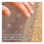 Everlife Chair Mats For Medium Pile Carpet With Lip, 45 X 53, Clear