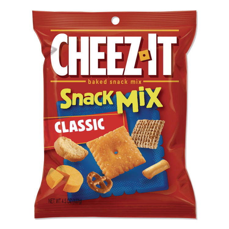 Cheez-It Baked Snack Mix, Classic Cheese, 4.5 Oz Bag, 6/pack