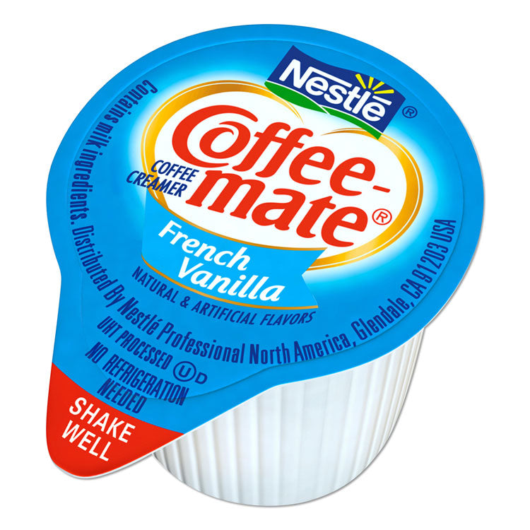Liquid Coffee Creamer, French Vanilla, 0.38 oz Mini Cups, 360/Carton