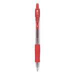 G2 Premium Gel Pen, Retractable, Extra-Fine 0.5 mm, Red Ink, Smoke/Red Barrel, Dozen