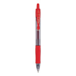 G2 Premium Gel Pen, Retractable, Bold 1 mm, Red Ink, Smoke/Red Barrel, Dozen