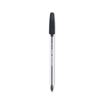 Inkjoy 50st Ballpoint Pen, Stick, Medium 1 Mm, Black Ink, Clear Barrel, Dozen
