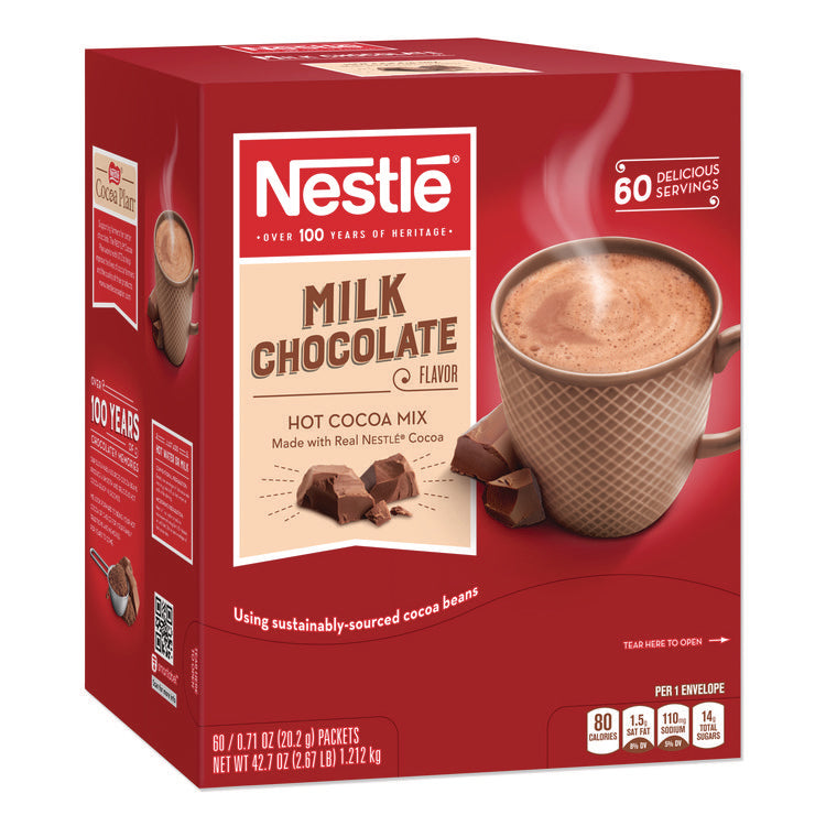 Hot Cocoa Mix, Milk Chocolate, 0.71 Oz Packet, 60 Packets/box