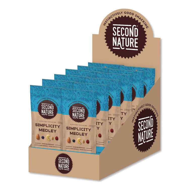 Simplicity Medley Trail Mix, 2.25 Oz Bag, 12 Bags/box