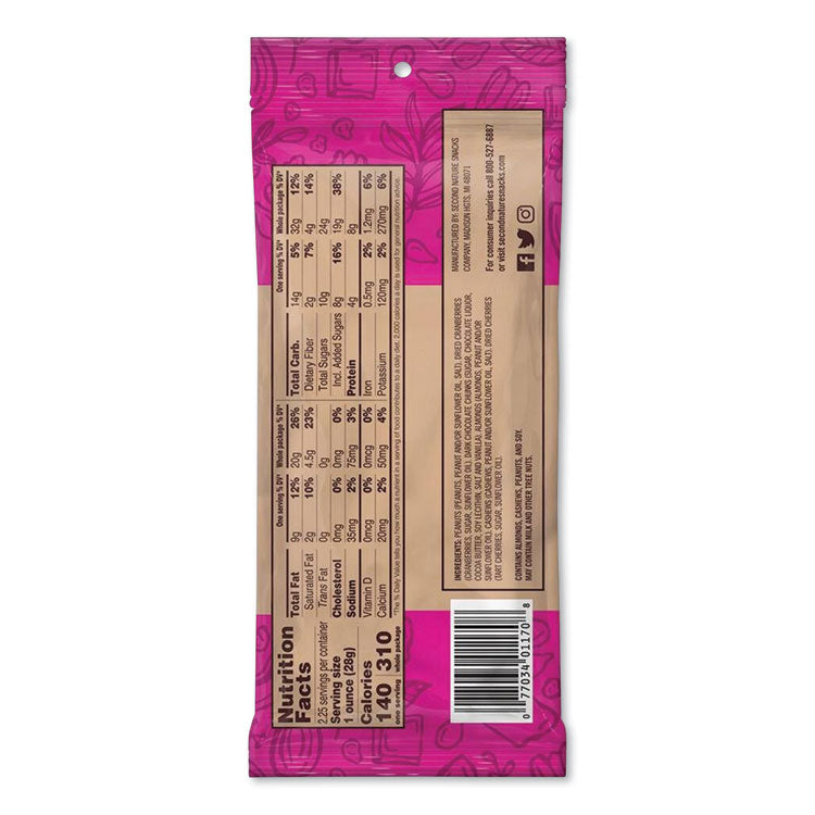 Wholesome Medley Assorted Trail Mix, 2.25 Oz Bag, 12 Bags/box