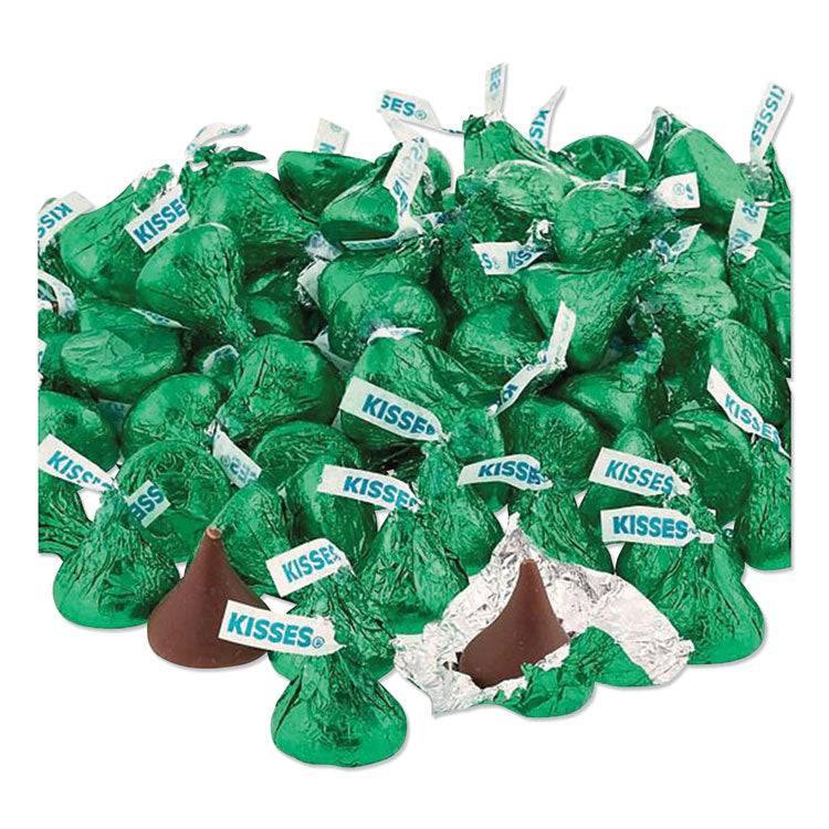 KISSES Milk Chocolate, Green Wrappers, 66.7 oz Bag