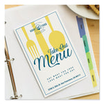 Half-Fold Greeting Cards with Envelopes, Inkjet, 65 lb, 5.5 x 8.5, Textured Uncoated White, 1 Card/Sheet, 30 Sheets/Box