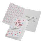 Half-Fold Greeting Cards with Envelopes, Inkjet, 65 lb, 5.5 x 8.5, Textured Uncoated White, 1 Card/Sheet, 30 Sheets/Box